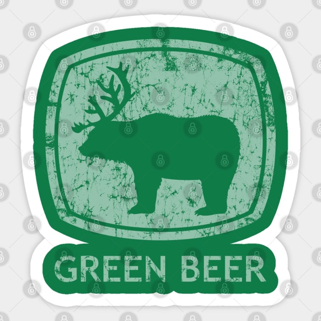 Green Beer St Patrick's Day Sticker by E